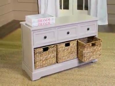 Jayson wood deals storage bench